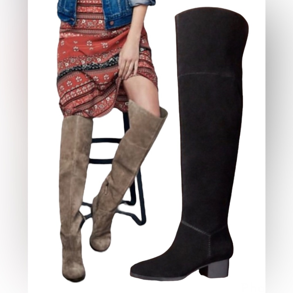Nordstrom BP Tessie Leather Boots & Scarf